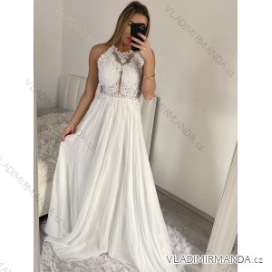 Elegantes langes Hochzeitskleid für Damen mit Trägern (S/M EINHEITSGRÖSSE) ITALIAN FASHION IMM2268806