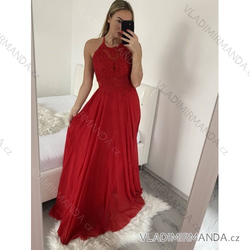 Elegantes langes Hochzeitskleid für Damen mit Trägern (S/M EINHEITSGRÖSSE) ITALIAN FASHION IMM2268806 -   rot -   S / M