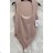Langes Chiffon-Kurzarmkleid für Damen (S/M ONE SIZE) ITALIAN FASHION IMWGS231048