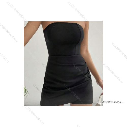 Langes Chiffon-Kurzarmkleid für Damen (S/M ONE SIZE) ITALIAN FASHION IMWGS231048