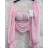 Langes Chiffon-Kurzarmkleid für Damen (S/M ONE SIZE) ITALIAN FASHION IMWGS231048