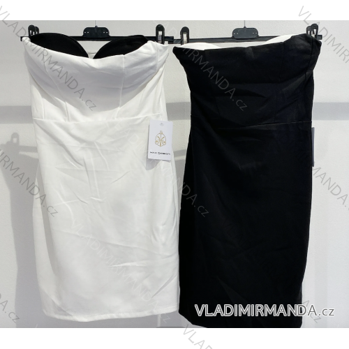 Langes Chiffon-Kurzarmkleid für Damen (S/M ONE SIZE) ITALIAN FASHION IMWGS231048