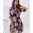 Damen Elegantes Kurzes Langarmkleid (S / M ONE SIZE) ITALIAN FASHION IMWC217235