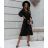 Damen Elegantes Kurzes Langarmkleid (S / M ONE SIZE) ITALIAN FASHION IMWC217235