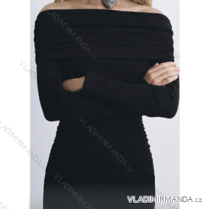 Langes Chiffon-Kurzarmkleid für Damen (S/M ONE SIZE) ITALIAN FASHION IMWGS231048