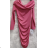 Langes Chiffon-Kurzarmkleid für Damen (S/M ONE SIZE) ITALIAN FASHION IMWGS231048