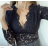 Langärmliger Spitzen-Body für Damen (Einheitsgröße S/M) ITALIAN FASHION IMPMD2431314L