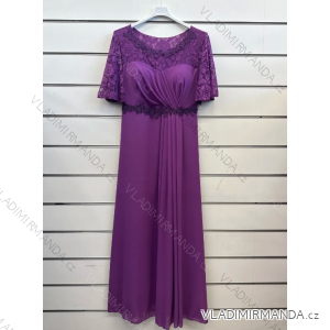 Langes, lässiges Kurzarmkleid für Damen (Einheitsgröße S/M) ITALIAN FASHION IMPSH236540