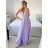 Elegantes Abendkleid für Damen mit Trägern (S/M ONE SIZE) ITALIAN FASHION IMM22fs52571/DR dunkelrosa