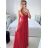 Langes, elegantes, lässiges Kurzarmkleid für Damen (M/L EINHEITSGRÖSSE) ITALIAN FASHION IM42380566