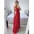 Langes, elegantes, lässiges Kurzarmkleid für Damen (M/L EINHEITSGRÖSSE) ITALIAN FASHION IM42380566