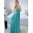 Langes, elegantes, lässiges Kurzarmkleid für Damen (M/L EINHEITSGRÖSSE) ITALIAN FASHION IM42380566