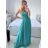 Langes, elegantes, lässiges Kurzarmkleid für Damen (M/L EINHEITSGRÖSSE) ITALIAN FASHION IM42380566