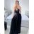 Langes, elegantes, lässiges Kurzarmkleid für Damen (M/L EINHEITSGRÖSSE) ITALIAN FASHION IM42380566 dunkles Altrosa M / L