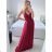 Langes, elegantes, lässiges Kurzarmkleid für Damen (M/L EINHEITSGRÖSSE) ITALIAN FASHION IM42380566