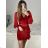 Strickpullover-Set für Damen (Einheitsgröße S/M) ITALIAN FASHION IMWE223972 rot S/M