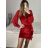 Strickpullover-Set für Damen (Einheitsgröße S/M) ITALIAN FASHION IMWE223972 rot S/M