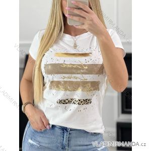 T-Shirt Kurzarm Frauen (UNI S-M) ITALIENISCHE MODE IMM20330