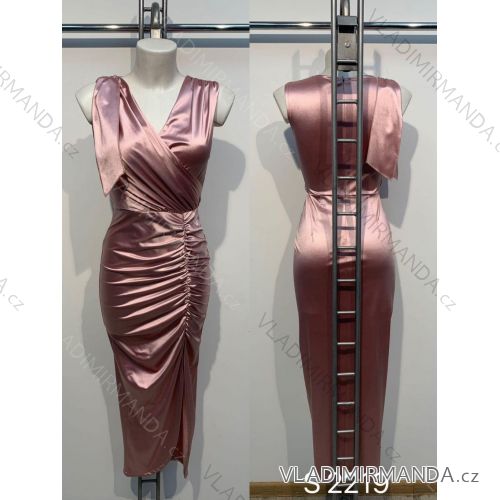 Kleid mit 3/4 Ärmeltasche für Damen (uni sl) ITALIAN Fashion IM3181746