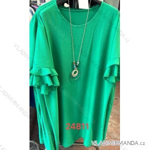 Kleid mit 3/4 Ärmeltasche für Damen (uni sl) ITALIAN Fashion IM3181746