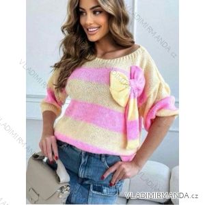 3/4-Langarmpullover für Damen (Einheitsgröße S/M) ITALIAN FASHION IMM24M2433