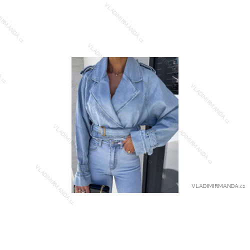 Damen-Langarm-Lederjacke (S/M Einheitsgröße) ITALIAN FASHION IMPBB234475Z