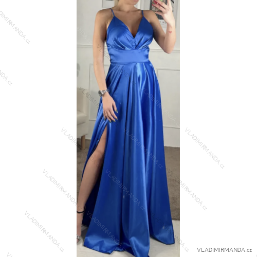 Elegantes Abendkleid für Damen mit Trägern (S/M ONE SIZE) ITALIAN FASHION IMPBB2480870bl