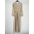 Langes glitzerndes Langarm-Partykleid für Damen (Einheitsgröße S/M) ITALIAN FASHION IMPBB2315162