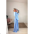 Langes glitzerndes Langarm-Partykleid für Damen (Einheitsgröße S/M) ITALIAN FASHION IMPBB2315162