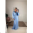 Langes glitzerndes Langarm-Partykleid für Damen (Einheitsgröße S/M) ITALIAN FASHION IMPBB2315162