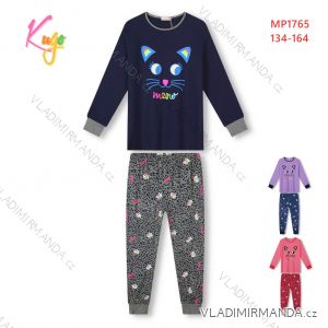 Langer Schlafanzug für Mädchen (134-164) KUGO MP1331