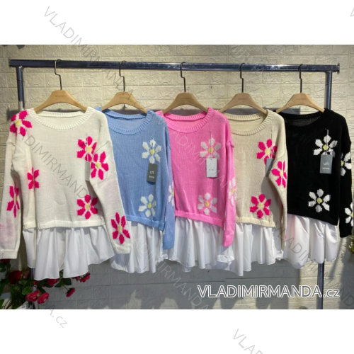 Damen-Set aus elegantem Rock und Blazer mit langen Ärmeln (Einheitsgröße S/M) ITALIAN FASHION IMPGM234541