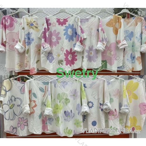 Übergroßer Langarmpullover für Damen (Einheitsgröße S/M) ITALIAN FASHION IMWCA23DH2302