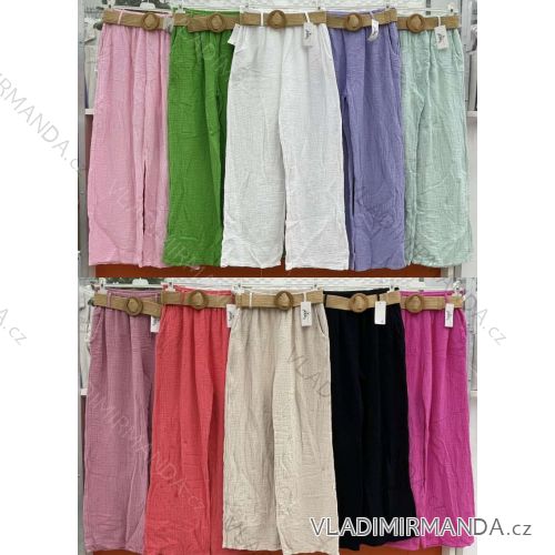 Damen-Stretchhose lang (S / M ONE SIZE) ITALIAN FASHION IMWB221597