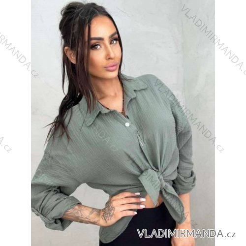 Damen-Langarmshirt in Übergröße (Einheitsgröße S/M) ITALIAN FASHION IMWKK231114