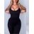 Damen-Jumpsuit mit langem Gürtel und kurzen Ärmeln (Einheitsgröße S/M) ITALIAN FASHION IMWC231353