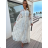 Langes Party-Langarmkleid für Damen (S/M EINHEITSGRÖSSE) ITALIAN FASHION IMPLS231010
