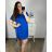 Kleid mit Tasche, Kurzarm, Damen, Übergröße (2XL/3XL ONE SIZE) ITALIAN FASHION IM423064/DUR rot