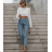 Langärmliges Croptop für Damen (S/M EINHEITSGRÖSSE) ITALIAN FASHION IMPLS2420804