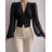 Elegantes Langarm-Croptop für Damen (S/M EINHEITSGRÖSSE) ITALIAN FASHION IMPLS2431834