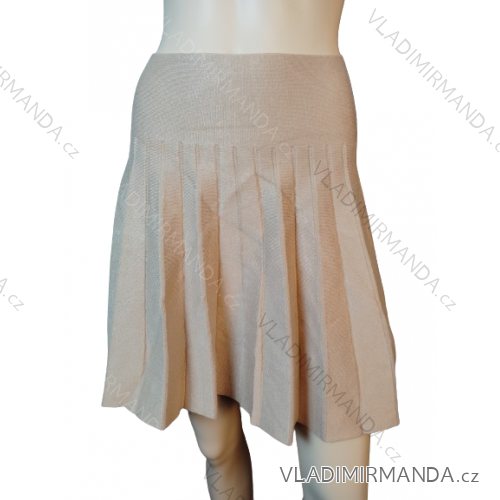 Langer Damenrock (uni s / l) ITALIAN FASHION IM9191111 -   béžová tělová -   M / L