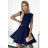 Langes, dehnbares, ärmelloses Sommerkleid für Damen (S / M / L ONE SIZE) ITALIAN FASHION IMWC222492 -   dunkelblau -   M