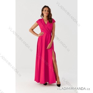 Langes Party-Kurzarmkleid für Damen (36-56) POLISH FASHION PMLMR23AFRODYTA-1