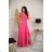 Ärmelloses langes Partykleid für Damen (34-54) POLISH FASHION PMLMR23MILENA-5 -   dunkelrosa
 -   46