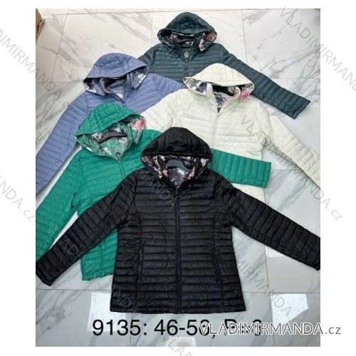Reißverschluss Kapuzen Langarm Damen Oversized (3XL-8XL) POLISH FASHION PMWT21T21-69
