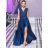 Ärmelloses langes Partykleid für Damen (34-54) POLISH FASHION PMLMR23MILENA-6 -   dunkelblau -   48