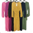 Elegantes Damenkleid mit langen Ärmeln (S/M ONE SIZE) ITALIAN FASHION IM424LEONA -   schwarz -   S / M