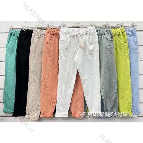 Damen-Stretchhose lang (S / M ONE SIZE) ITALIAN FASHION IMWB221597