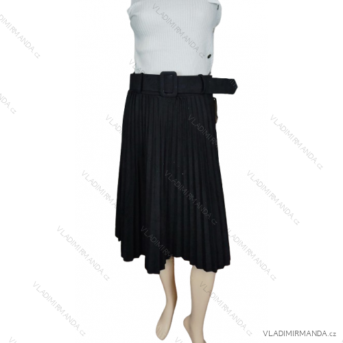 Langes Chiffon-Kurzarmkleid für Damen (S/M ONE SIZE) ITALIAN FASHION IMWGM23456 -   schwarz -   S / M