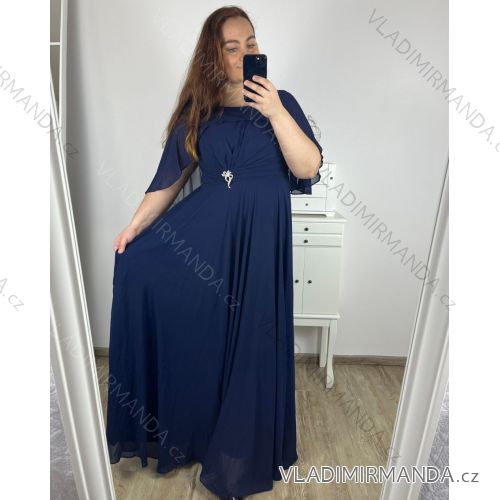 Kurzärmliges Partykleid für Damen in Übergröße (XL/2XL EINHEITSGRÖSSE) ITALIAN FASHION IMPSH23C641